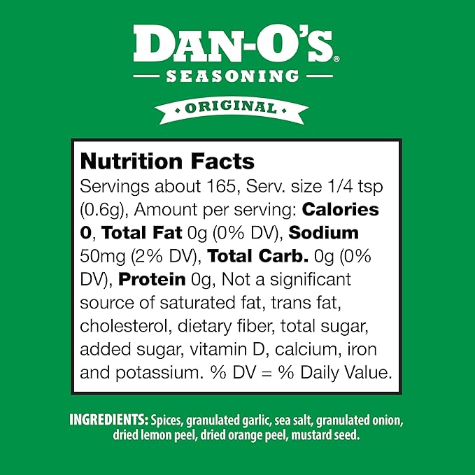 Dan-O's 4 Bottle Seasoning Set, Small Bottles, 4 Pack, Includes Original, Preem-O, SEA-soning and Cajun Seasonings, Sugar Free, Zero Calorie, Use this Seasoning Kit to Craft a Marinade, Rub or Sauce