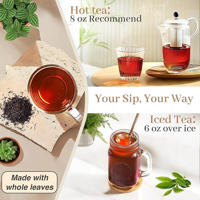 Johou Earl Grey Tea Pods, Compatible with All K-Cup Brewers & Keurig 2.0, 24 pods
