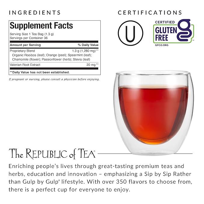 The Republic of Tea - Get Some Zzz?셲 ??No. 5 Herb Tea for Rest, No Caffeine, 36 Tea Bags