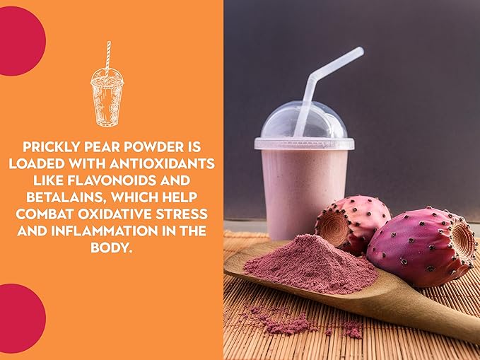 Ancient Roots Prickly Pear Powder - Freeze-Dried, All-natural, No Sugar Added, Cocktail Mix, Smoothie and Tea Mix, Resealable Pouch - 10.5 ounces (75 servings)
