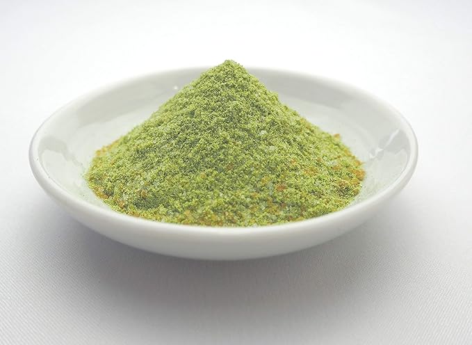 Kinijrushi Japanese Genuine WASABI SALT (3.5oz) - Gluten Free, Vegan, Wasabia Japonica, Genuine Wasabi, Wasabi Powder, Japanse Salt, Real Wasabi, Popcorn Seasoning, Margarita Salt, Umami Seasoning, Seasoned Salt, Wasabi Snacks, Tempura Salt, Gourmet Salt