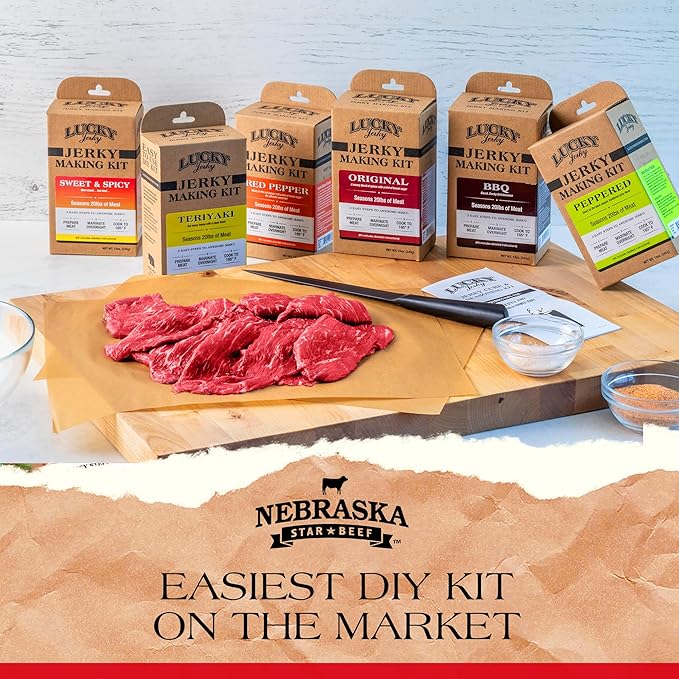 Lucky Jerky Seasoning Cure Kit - Cures 60lbs of Meat