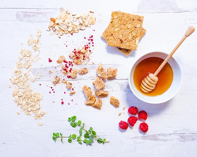 Mrs. Barr’s Natural Foods Granola Bars | Honey Raspberry | Certified Organic Gluten Free Oats | Soft Texture | Small Batch | Gourmet Quality | Real Ingredients | 2.2 Ounces (6 Pack)