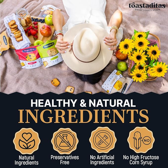 Toastaditas Original Toasted Cookies, 11g of Protein, Natural Ingredients, No Artificial Flavors, Healthy Snacks for kids and adults (3-Pack, Original)