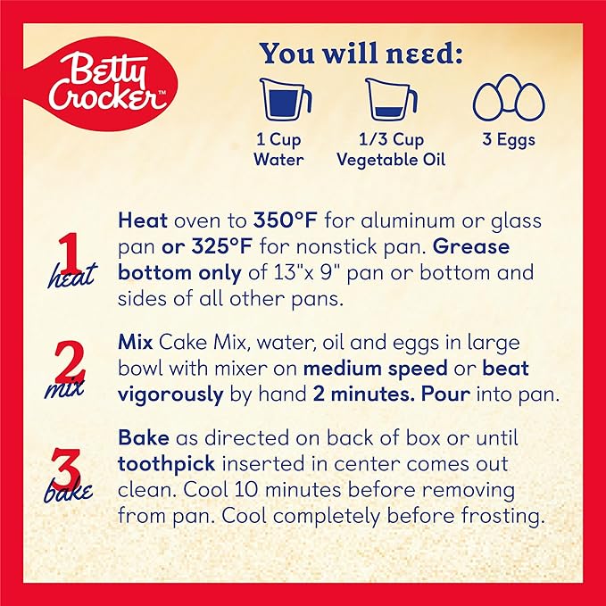 Betty Crocker Favorites Super Moist Vanilla Cake Mix, 13.25 oz (Pack of 12)