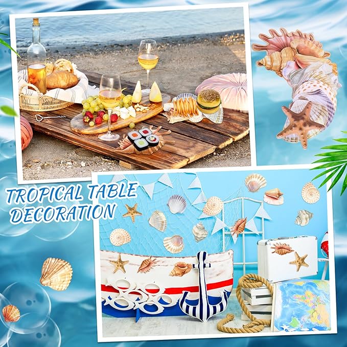 90 Pcs Parchment Paper Leaves, 8.66 in Charcuterie Board Ocean Parchment Paper Leaves Cheese Paper Decorative Parchment for Table Festival Ocean Party Serving