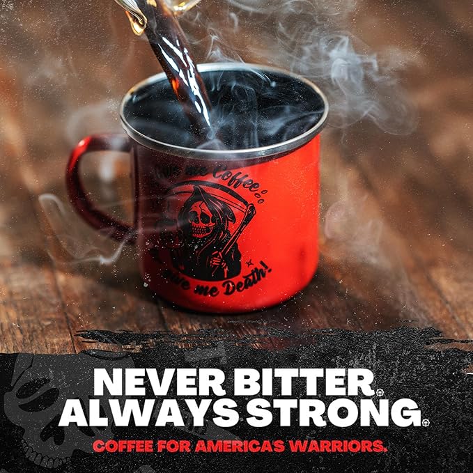 Blackout Coffee Morning Reaper Whole Bean Coffee ??Medium Roast, Bold & Smooth Flavor, Non-Bitter ??Freshly Roasted 12oz Bag, American Made