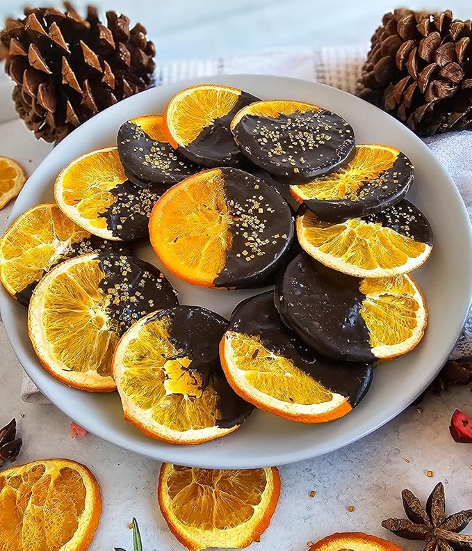 Dehydrated Dried Orange Slices | Orange Wheels | 45 + Servings Approx | 100% Natural No Added Sugars | For Cocktails, Wreath Making, Tea, Cakes, Decoration | Oranges For Cocktails | 3.5 OZ | 100 Grams