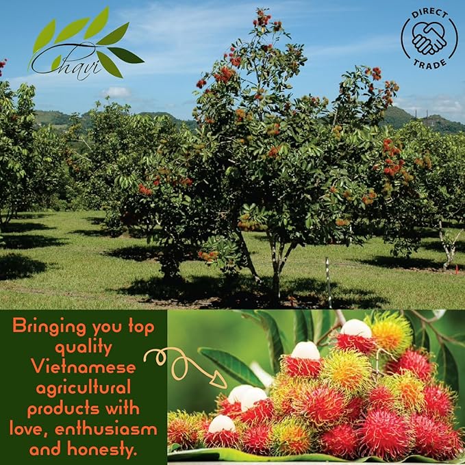 CHAVI Freeze-Dried Rambutan - 2 Oz - Healthy 1 Ingredient Superfood Supersnacks - No Added Sugars or Preservatives - Non-GMO, Vegan, Gluten-Free??,<div>