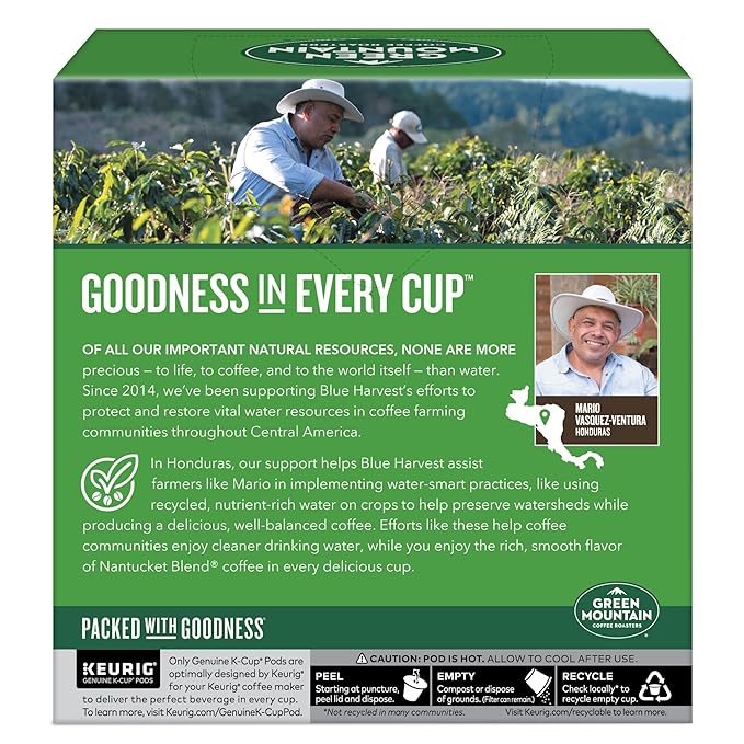 Green Mountain Coffee Roasters Nantucket Blend, Single-Serve Coffee K-Cup Pods, Medium Roast, 32 Count