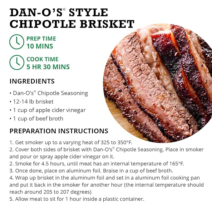 Dan-O's Chipotle Seasoning, 8.9 oz Bottle, All Purpose Seasoning for Chicken Wings, Pork, Brisket, Tacos and More, Sugar Free, Zero Calorie, Use this Spice Blend to Craft a Marinade, Dry Rub or Sauce