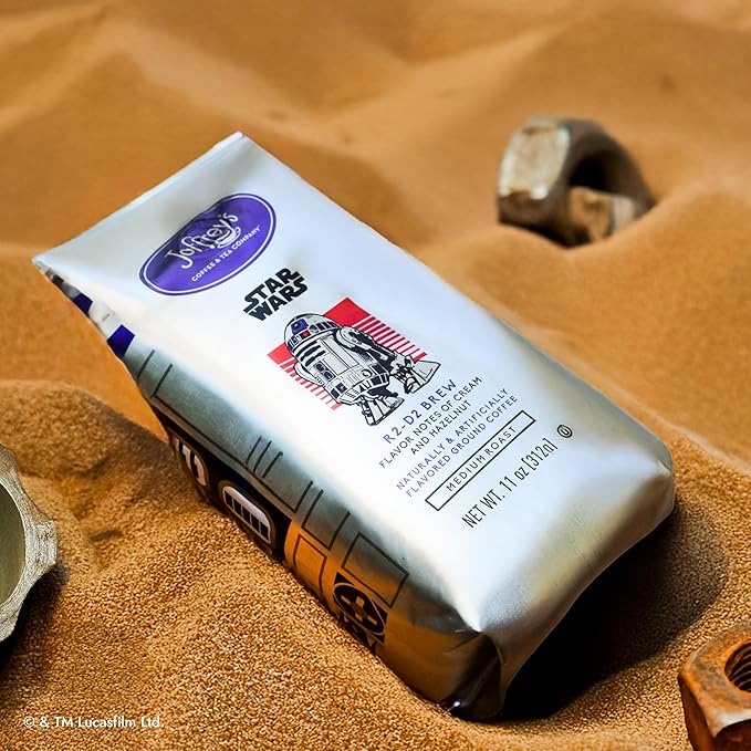 Joffrey's Coffee - STAR WARS??R2-D2 Brew, STAR WARS Licensed Coffee Collection, Artisan Medium Roast, Rich & Nutty Taste, Brew or French Press (Ground, 11oz)