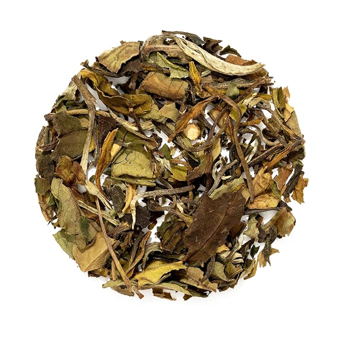 Heavenly Tea Leaves Organic White Peach, Loose Leaf White Tea, 4 oz. (Approx. 50 Cups of Tea) - Peach Aroma, Natural Sweet Taste, Lightly Caffeinated, Antioxidant Rich