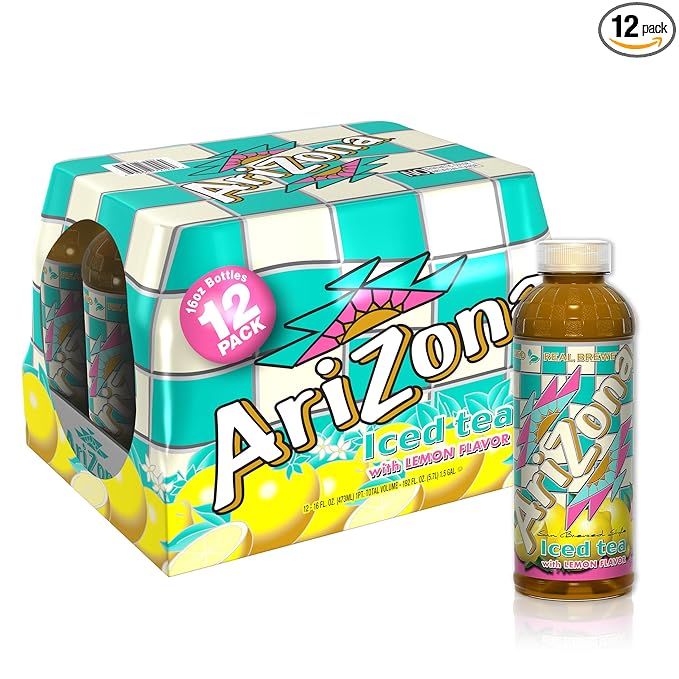 AriZona Lemon Tea - 16 Fl Oz (Pack of 12)