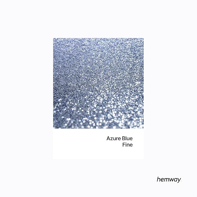 Hemway Premium Glitter Shaker - Azure Blue | 130g Fine Metallic Flake Sequins for Resin & Epoxy Crafts | Craft Supplies for Tumblers, Festival, Art
