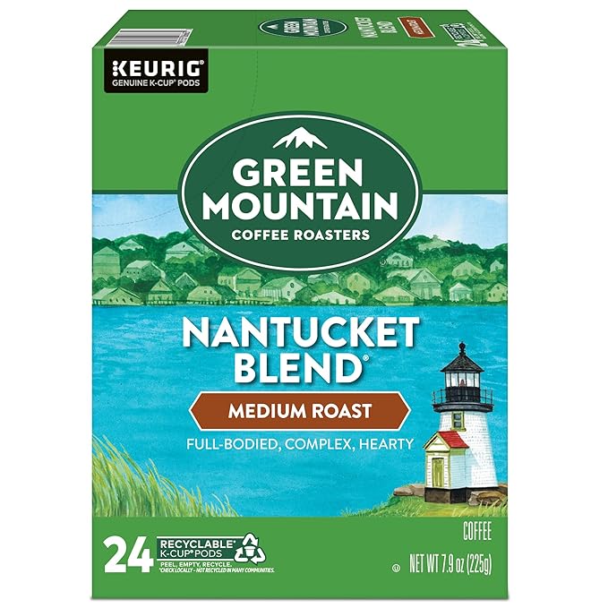 Green Mountain Coffee Roasters Nantucket Blend Keurig Single-Serve K-Cup Pods, Medium Roast Coffee, 96 Count