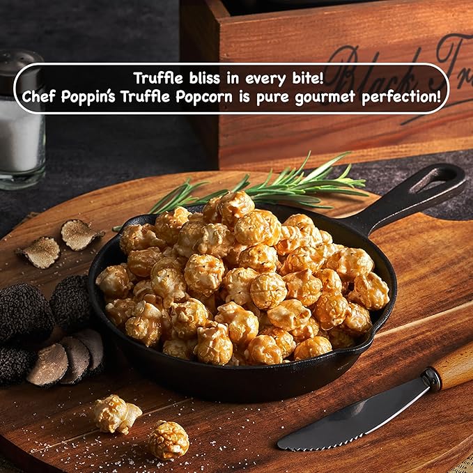 CHEF POPPIN Asian-Style Gourmet Flavored Popcorn, Non-GMO Corn, All Natural, Truffle, 50g, 1.76 oz