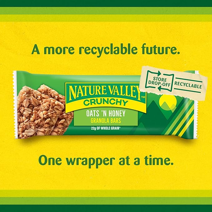 Nature Valley Crunchy Granola Bars, Oats 'n Honey, 12 Ct, 8.94 oz (6 Pouches) (Pack of 12)