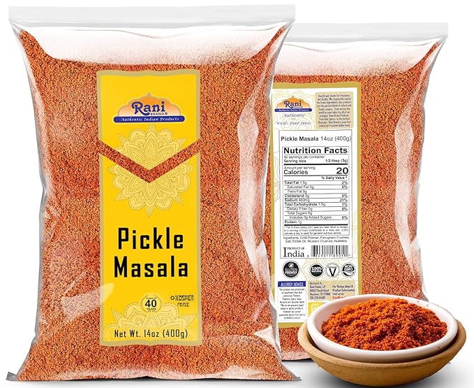 Rani Pickle (Achar) Masala Indian Spice Blend 14oz (400g) ~ All Natural | Vegan | Gluten Friendly | NON-GMO | No colors | Indian Origin