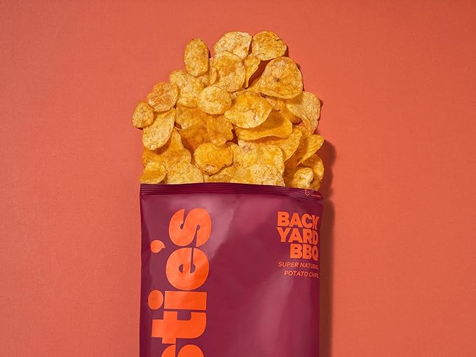 Christie's Chips Backyard BBQ - Super Natural Potato Chips - Sweet & Smoky BBQ Flavor - Vegan, Gluten-Free, and Kid-Approved Snack for Summertime Vibes and Anytime Crunch - 5 oz - 6 pack