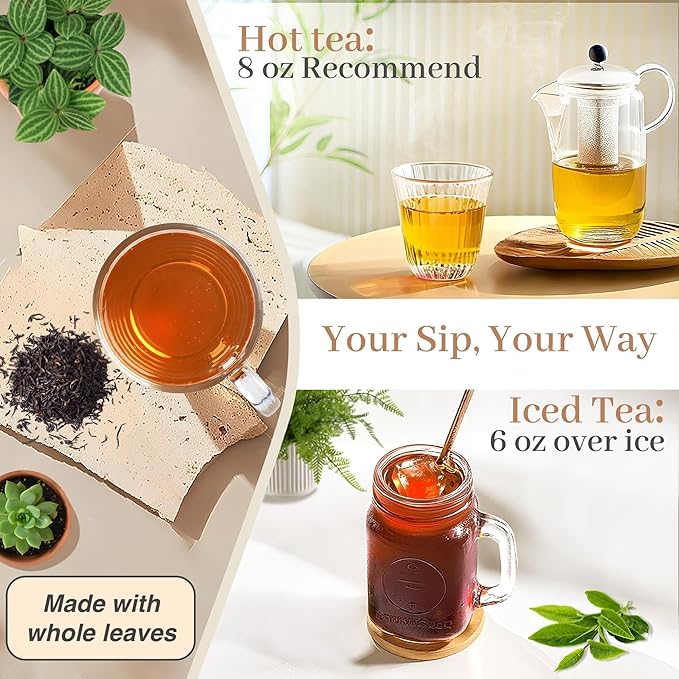 Johou Tea Pods Variety Pack, Compatible with All K-Cup Brewers & Keurig 2.0, 24 pods, 4 flavors includes English Breakfast, Earl Grey, Green and Oolong
