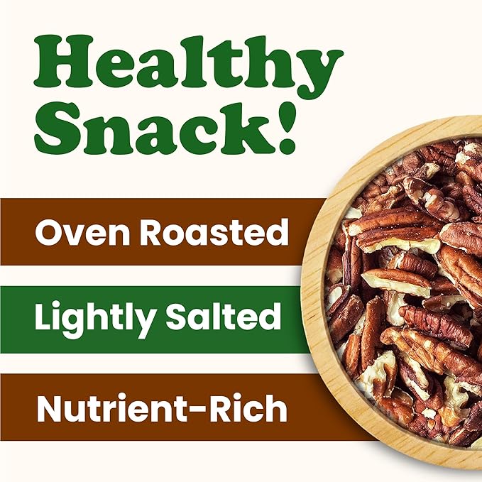 Food to Live Dry Roasted Pecan Pieces with Himalayan Salt, 1.5 Pounds ??Oven Roasted, Lightly Salted, No Oil Added, Perfect for Cooking, Baking and Snacking, Vegan, Kosher, Bulk