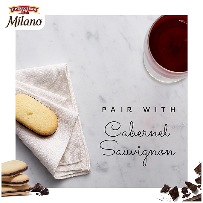 Pepperidge Farm Milano Double Dark Chocolate Cookies, 7.5 OZ Bag (15 Cookies)