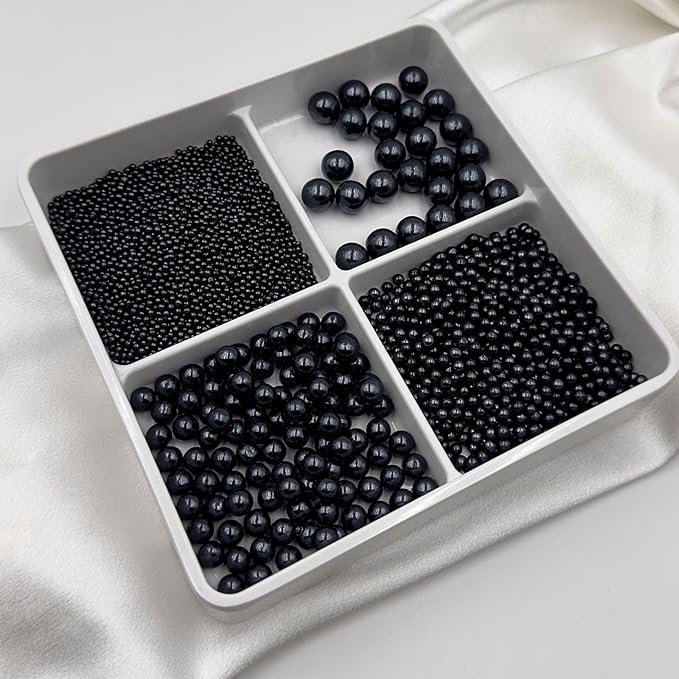 Halloween sprinkles for Cake Decorating, Black Pearl Sprinkles Mix for Luxurious Cake Cupcake Cookie Baking Ice Cream Decorations