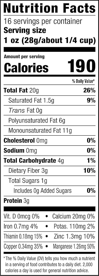 Amazon Brand - Happy Belly Pecan Halves, No Added Salt, 16 ounce (Pack of 1)