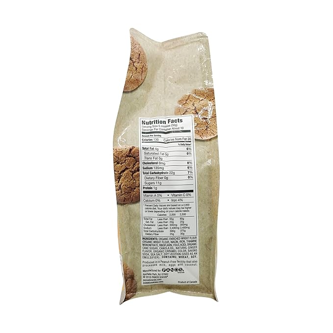Mi-Del Cookies Ginger Flavored Snaps - Non GMO Certified, 0g Trans Fat Swedish Ginger Snaps Cookies Old Fashioned (Pack of 1)