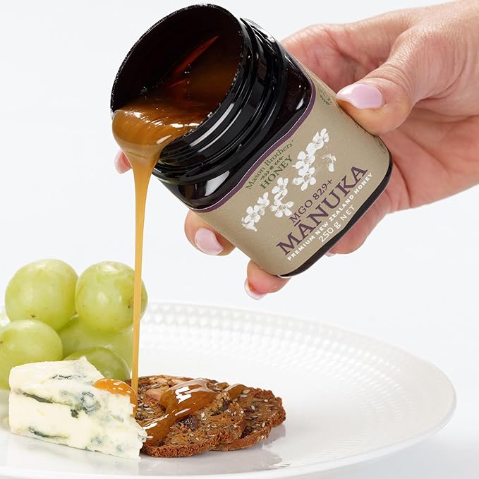 Mason Brothers’ Raw Manuka Honey MGO 829+ | 8.8oz New Zealand Honey, MGO Certified