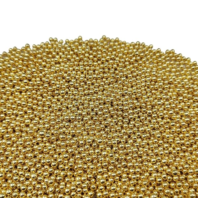Homankit Gold Nonpareils Sprinkles Edible Cookie Decorations Mini Pearls for Decorating Cake, Baking, Cupcake Toppers, Ice Cream, Donuts 3.88 Ounce