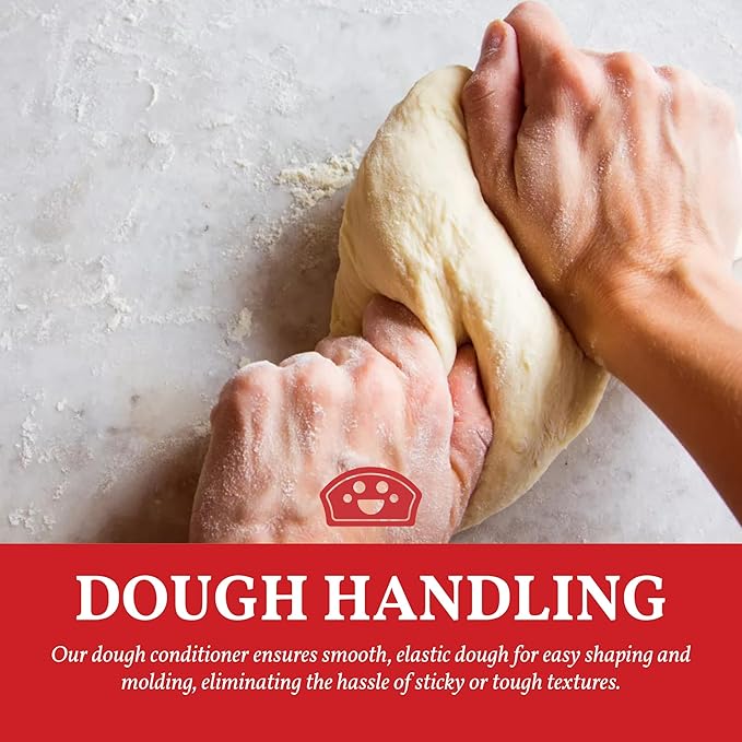 Bakers Club Artisan Dough Conditioner ??Bread Improver & Baking Enhancer for Better Texture, Volume & Shelf Life ??Sourdough, Pizza Crust, Bagels, Muffins, Cakes, Cookies & Pies Enhances Any Flour 10oz
