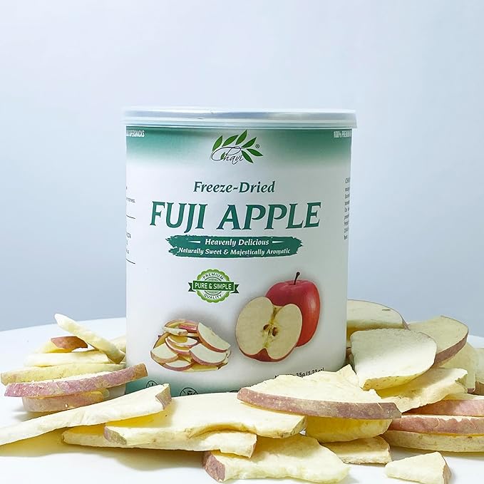 CHAVI Freeze-Dried Apple | Healthy Superfood | No Added Sugars or Preservatives | Non-GMO, Vegan, Gluten-Free | Long Shelf Life | 2 oz Can