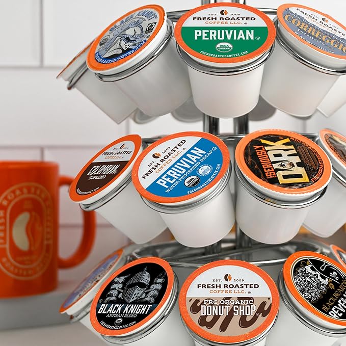Fresh Roasted Coffee, Explorer Variety Pack, K-Cup Compatible, 96 Pods
