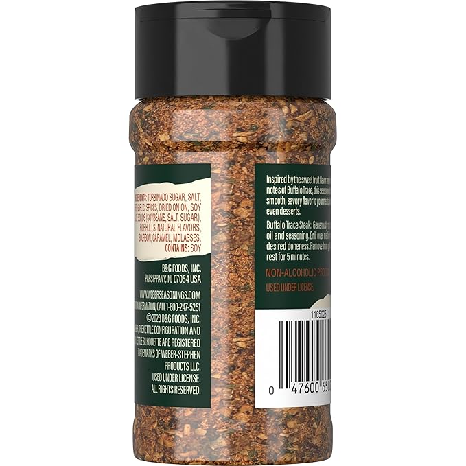 Weber Buffalo Trace Whiskey Flavored Seasoning, 3.5 Ounce (Pack of 2)