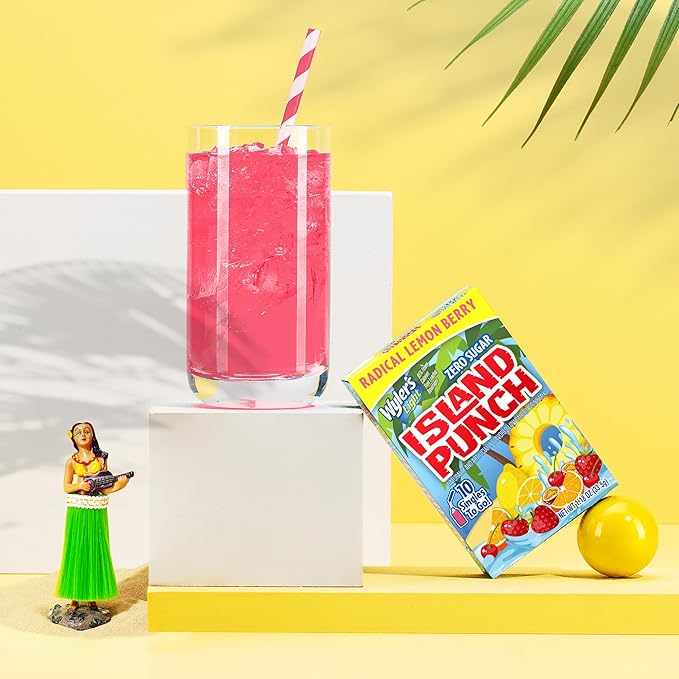Wyler's Light Island Punch, Radical Lemon Berry, 10 CT
