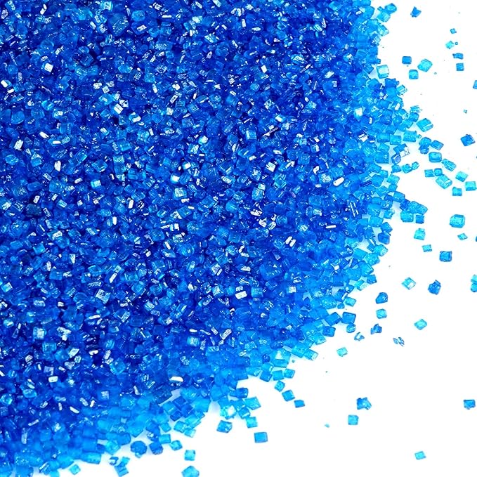 Deep Blue Sanding Sugar Sprinkles, 150g/bottle, Blue Sanding Sprinkles for Cake decorating, Cupcake Toppers Decoration