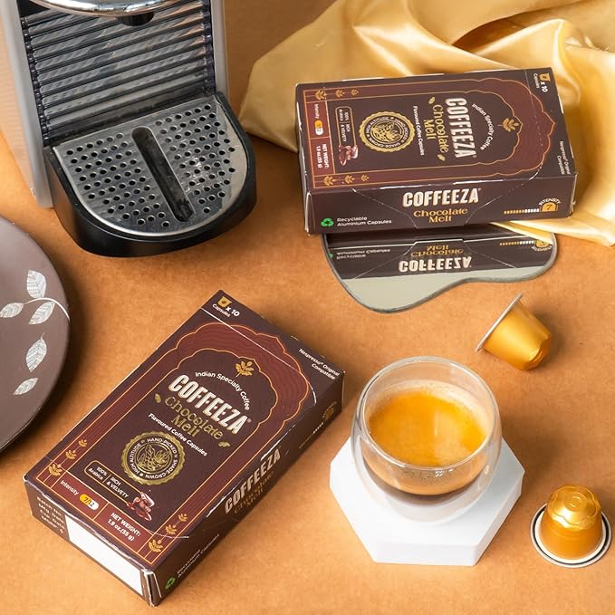 Coffeeza Belgian Chocolate Flavored Espresso Coffee Pods, Compatible with Nespresso Original Line, Medium Roast, Intensity ??7, 100% Arabica Aluminium Coffee Capsules, 3 Pack - 30 Single Serve Coffee Pods