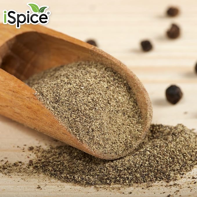 iSpice Black Pepper Spices And Seasonings For Cooking, 5.8 Ounce Fine Ground Black pepper Seasoning, Black Pepper ground Seasoning(164g-Pack Of 1)
