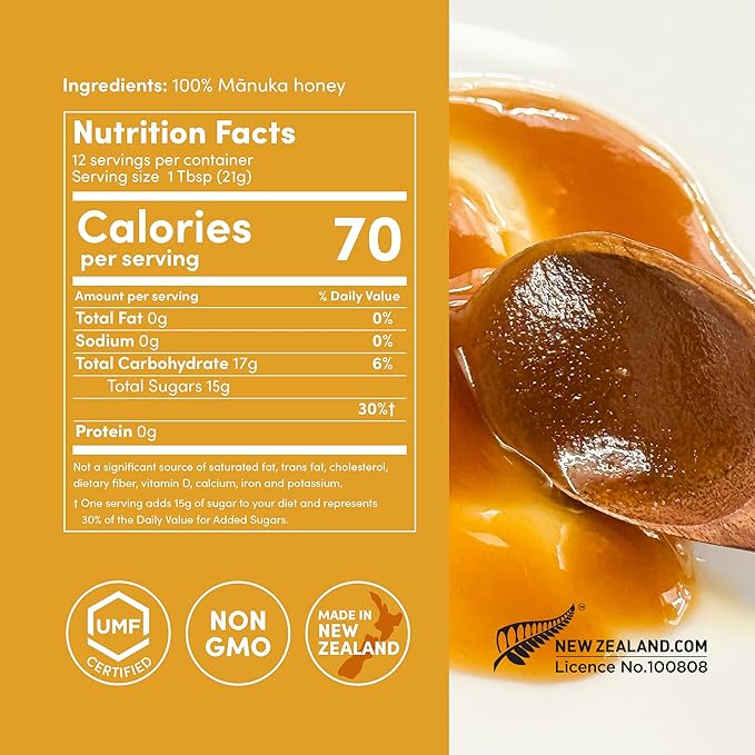 Me Today Manuka Honey, UMF 13+/MGO 404+ from New Zealand Authentic, Raw & Unpasteurized Honey | Raw Manuka Honey for Daily Wellness Support | Delicious Honey Crafted by Bees in 8.8oz