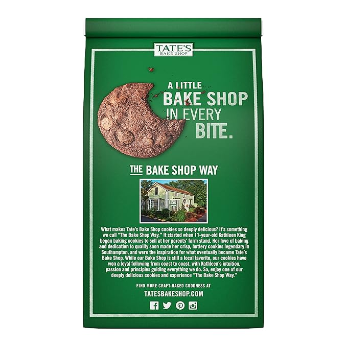 Tate's Bake Shop Double Chocolate Chip Cookies, 4 - 7 oz Bags