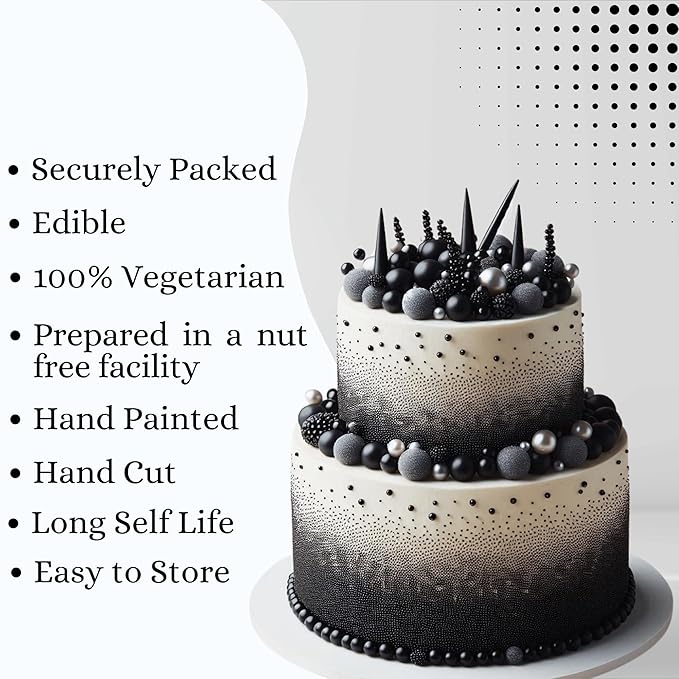 Confect Black Sprinkles ??Edible Cake & Cupcake Decorating Sprinkles in Bottle for Baking, Cookies, and Dessert Toppings | Vegan, Gluten-Free, Soy-Free, Dairy-Free, Palm Oil-Free- 4.2 Oz