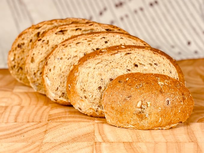 Molibake Multigrain Bread Mix ??Premium All-Natural Baking Mix for Bread Machine and Oven ??15 oz ??Gourmet Blend with Sunflower Seeds, Brown Flax, Pumpkin Seeds, Oat Flakes, Rye, Barley Malt, Wheat Bran ??Easy-to-Use Bread Maker Mix for Homemade Baking