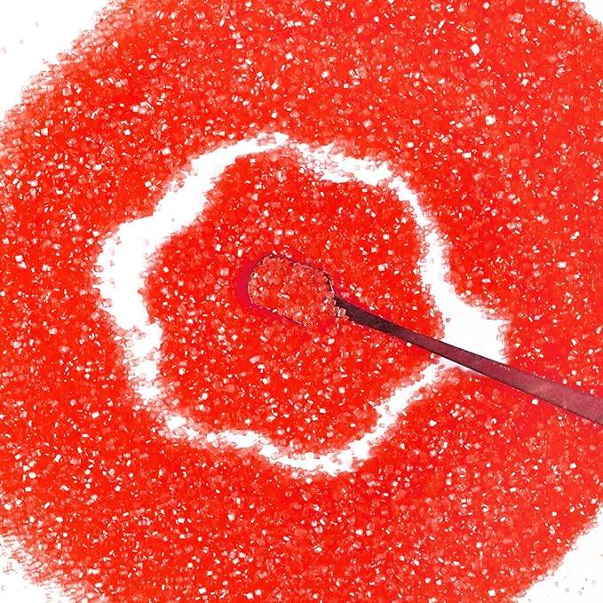 Christmas Red Sprinkles, Sanding Sugar, Food Grade, 150g, Edible Sprinkles for cupcake decorating, Cake Toppers, Sprinkles Decoration, Ice Cream, Wedding Party Valentines Halloween Christmas Supplies