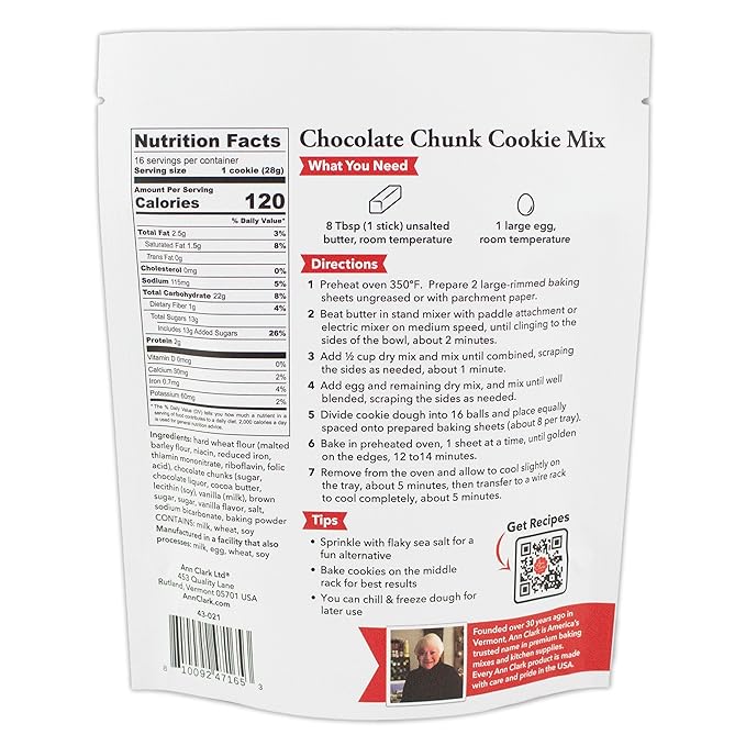 Ann Clark Gourmet Chocolate Chip Cookie Mix