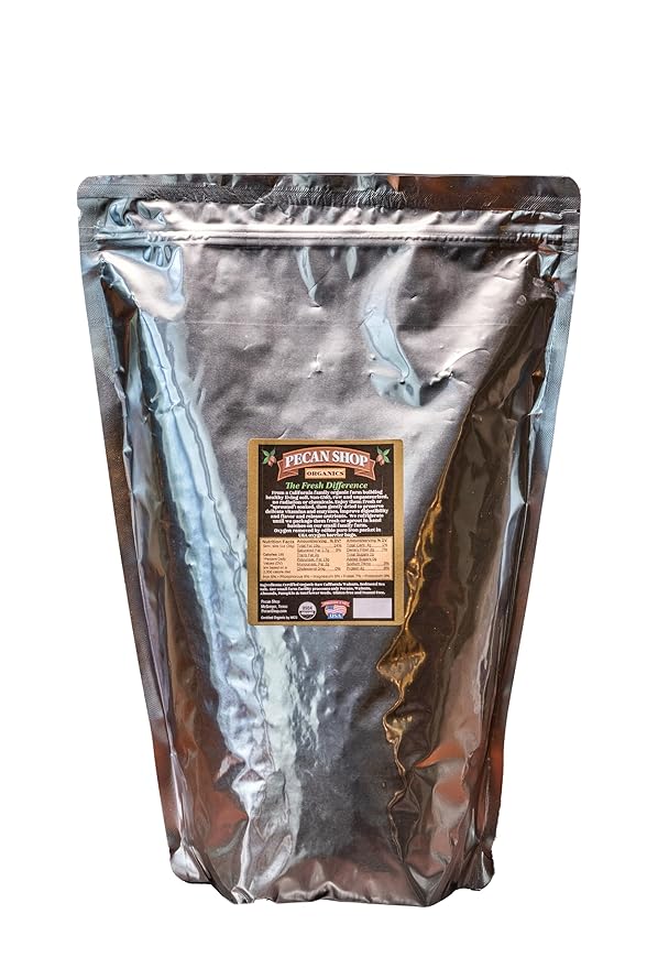 Pecan Shop Sprouted Raw Organic California Walnuts, Light Redmond Sea Salt Family Recipe Crispy-Untreated, Unpasteurized and Family Orchard grown-4 Pound