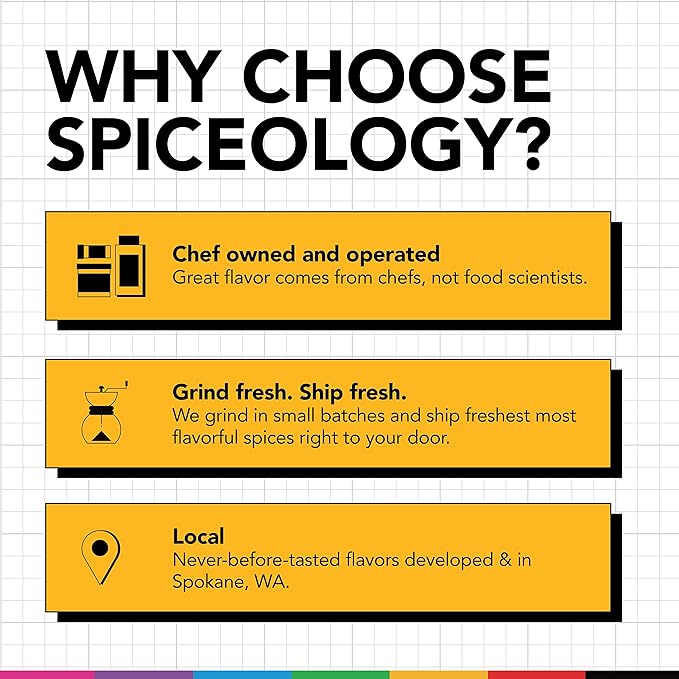 Spiceology - 4-Pack Signature Series - Smoky Honey Habanero, Chile Margarita, Greek Freak, and Black Magic - Grilling Spices - BBQ Rubs Gift Sets - Spices and Seasonings Set