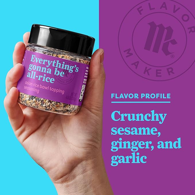 McCormick Asian Rice Bowl Topping Seasoning, Flavor Maker, 4.6 oz