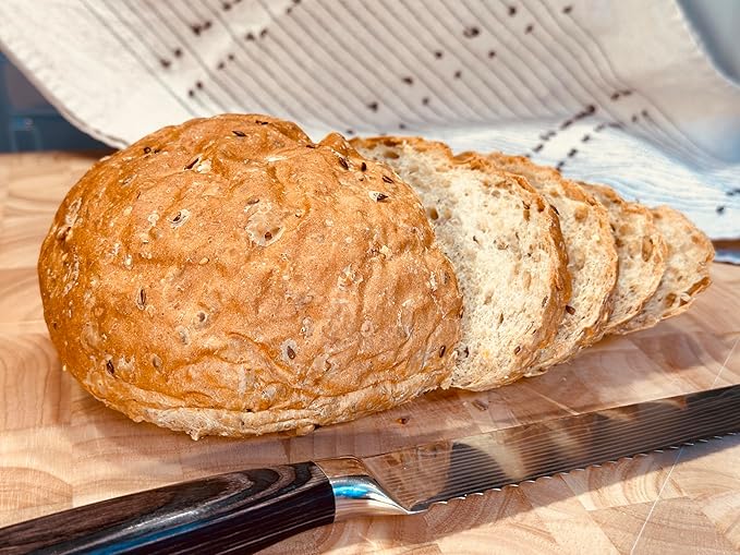 Molibake 8 Grain Bread Mix Pack of 2- All-Natural Multigrain Baking Mix for Bread Machine and Oven - 15 oz - Multigrain Grain Mix for with Flax, Millet & Rye - Easy-to-Use Breads Maker Mix for Homemade Baking